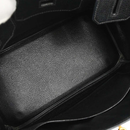 Hermes Black Ardennes Birkin 30 Handbag