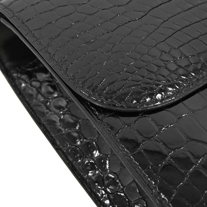 Hermes * Black Porosus Constance 23 Shoulder Bag