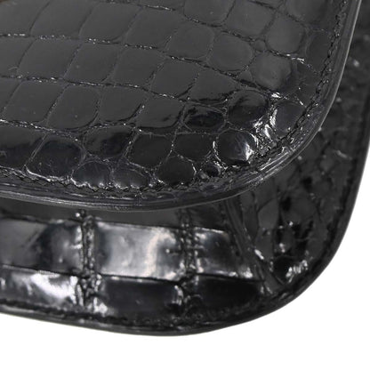 Hermes * Black Porosus Constance 23 Shoulder Bag