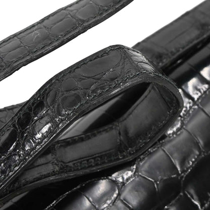 Hermes * Black Porosus Constance 23 Shoulder Bag