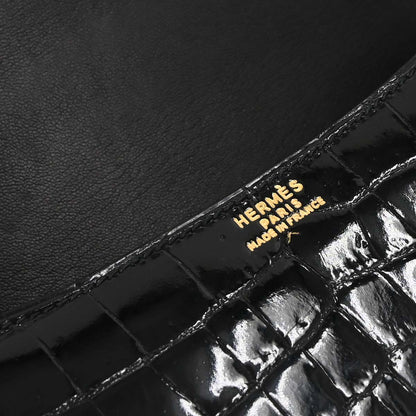 Hermes * Black Porosus Constance 23 Shoulder Bag