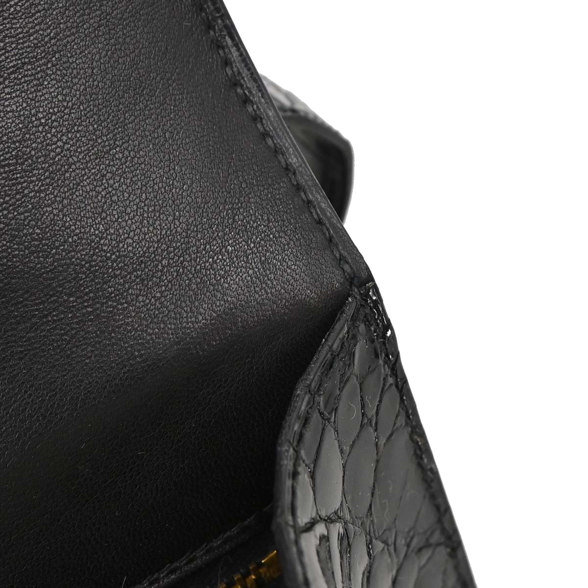 Hermes * Black Porosus Constance 23 Shoulder Bag
