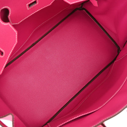 Hermes Rose tyrien Epsom Birkin 35 Handbag