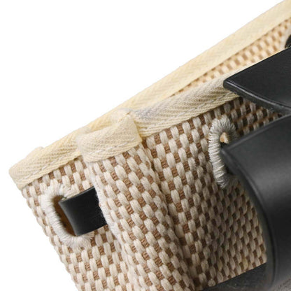 Hermes Black Natural Toile Officier GM Herbag Mini 2 in 1 Clutch Bag