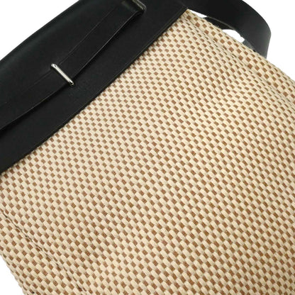 Hermes Black Natural Toile Officier GM Herbag TPM 2 in 1 Shoulder Bag