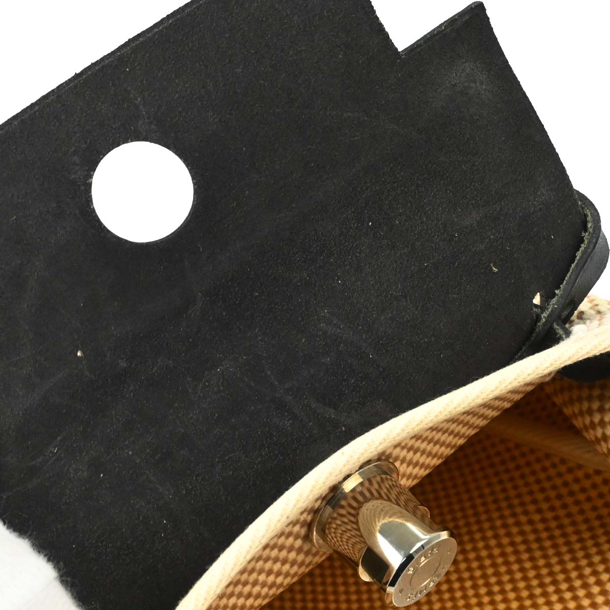 Hermes Black Natural Toile Officier GM Herbag TPM 2 in 1 Shoulder Bag