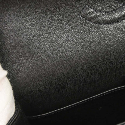 Chanel 2000-2002 Black Caviar Skin Medium Classic Double Flap Shoulder Bag