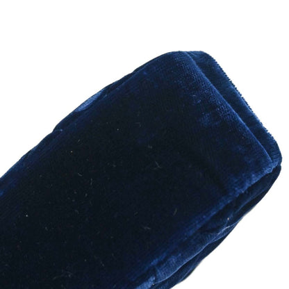 Chanel Blue Velvet Chain Handbag