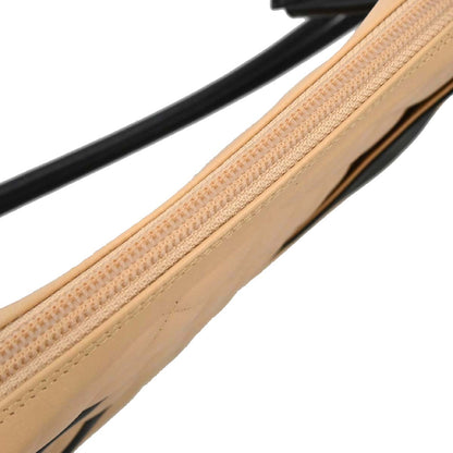 Chanel 2005-2006 Beige Black Calfskin Cambon Ligne Handbag