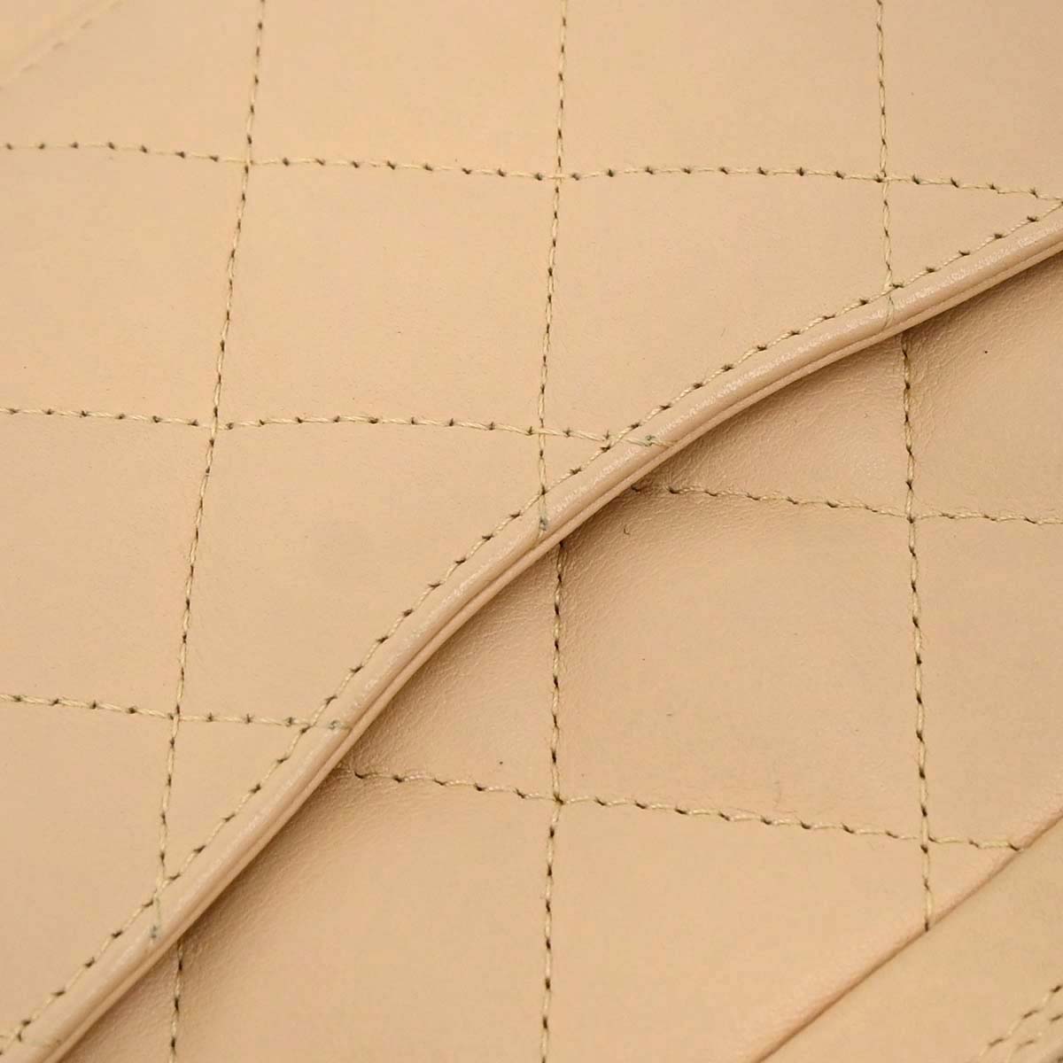 Chanel 2005-2006 Beige Black Calfskin Cambon Ligne Handbag