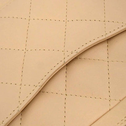Chanel 2005-2006 Beige Black Calfskin Cambon Ligne Handbag