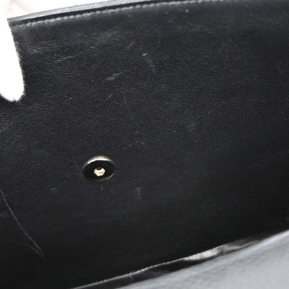 Chanel 2000-2002 Black Caviar Skin Jumbo Classic Flap Shoulder Bag