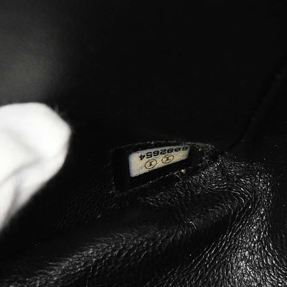 Chanel 2000-2002 Black Caviar Skin Jumbo Classic Flap Shoulder Bag