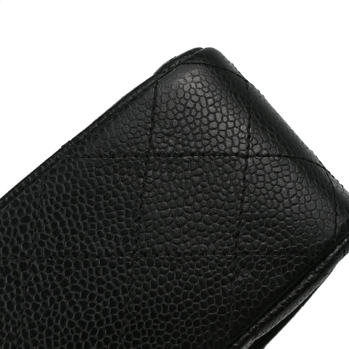 Chanel Black Caviar Skin Medium Classic Double Flap Shoulder Bag