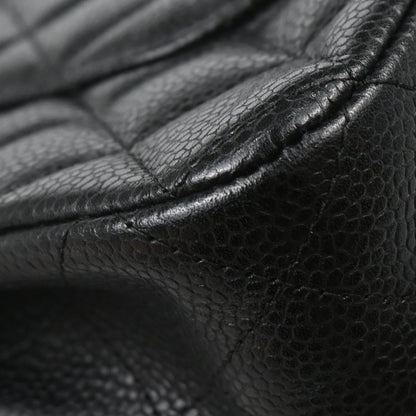Chanel Black Caviar Skin Medium Classic Double Flap Shoulder Bag