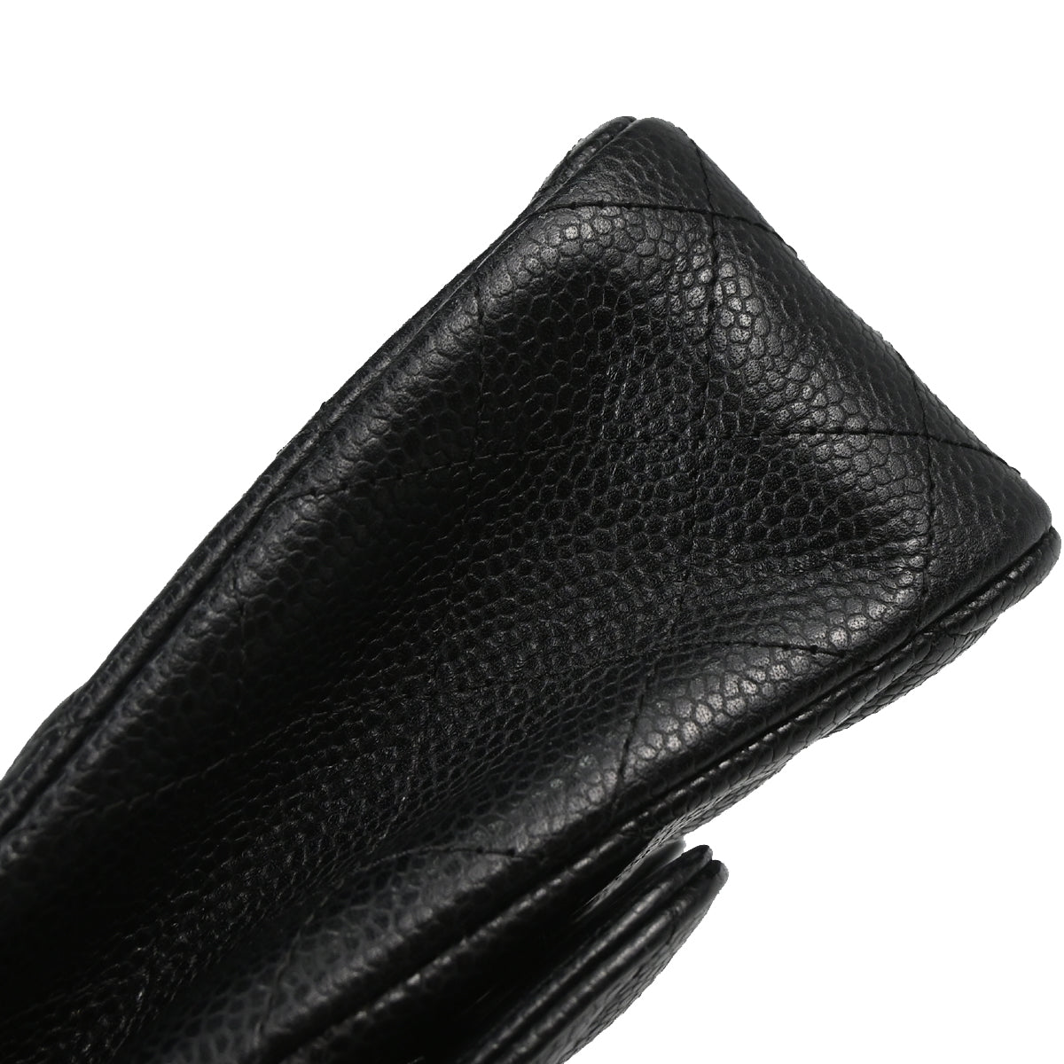 Chanel Black Caviar Skin Medium Classic Double Flap Shoulder Bag