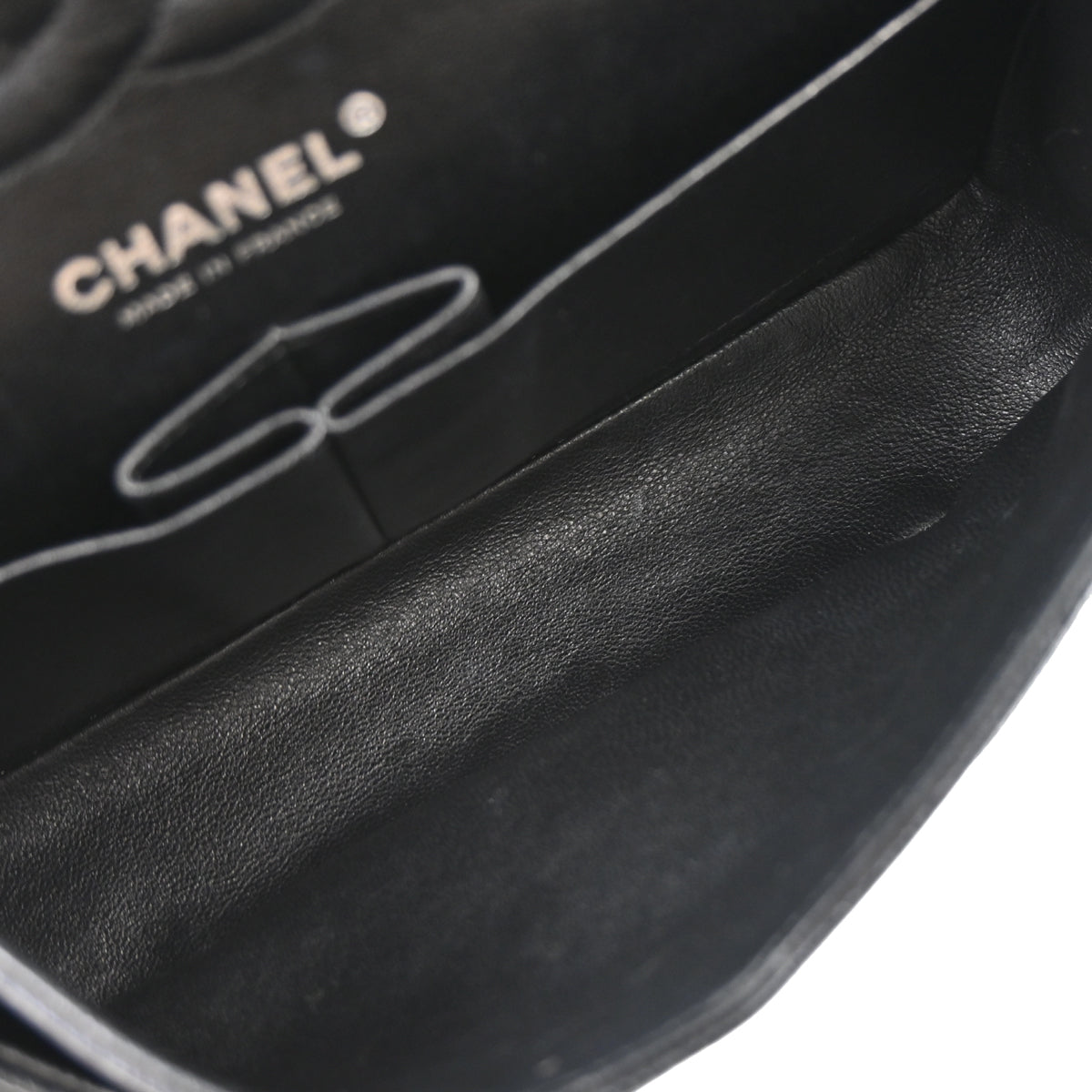 Chanel Black Caviar Skin Medium Classic Double Flap Shoulder Bag