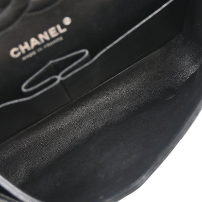 Chanel Black Caviar Skin Medium Classic Double Flap Shoulder Bag