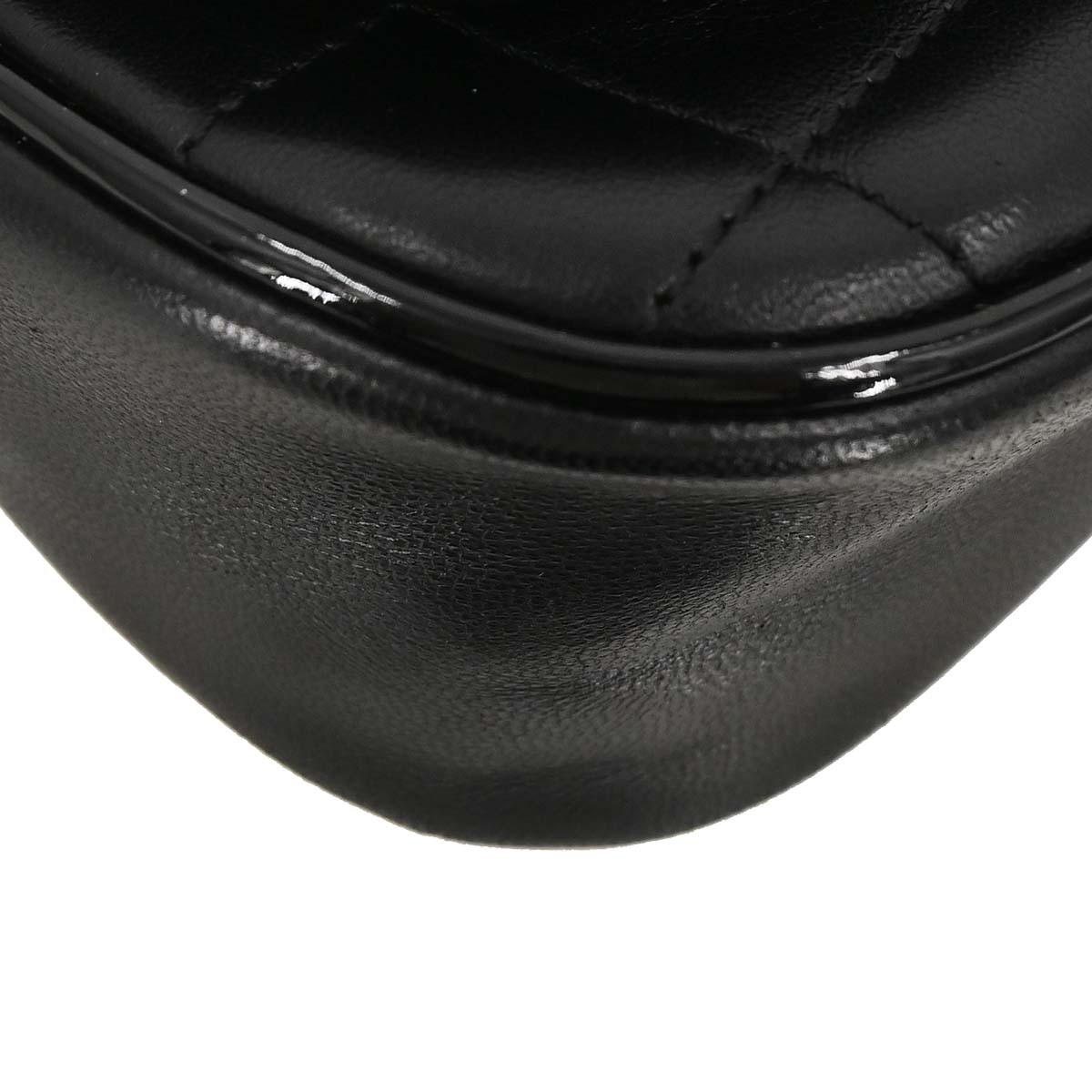 Chanel 2005-2006 Black Lambskin Choco Bar Camellia Handbag