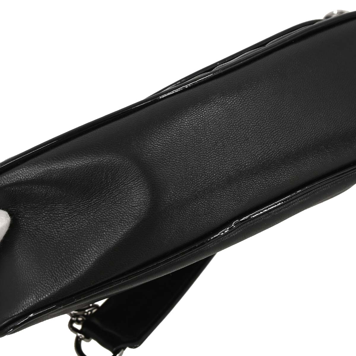 Chanel 2005-2006 Black Lambskin Choco Bar Camellia Handbag