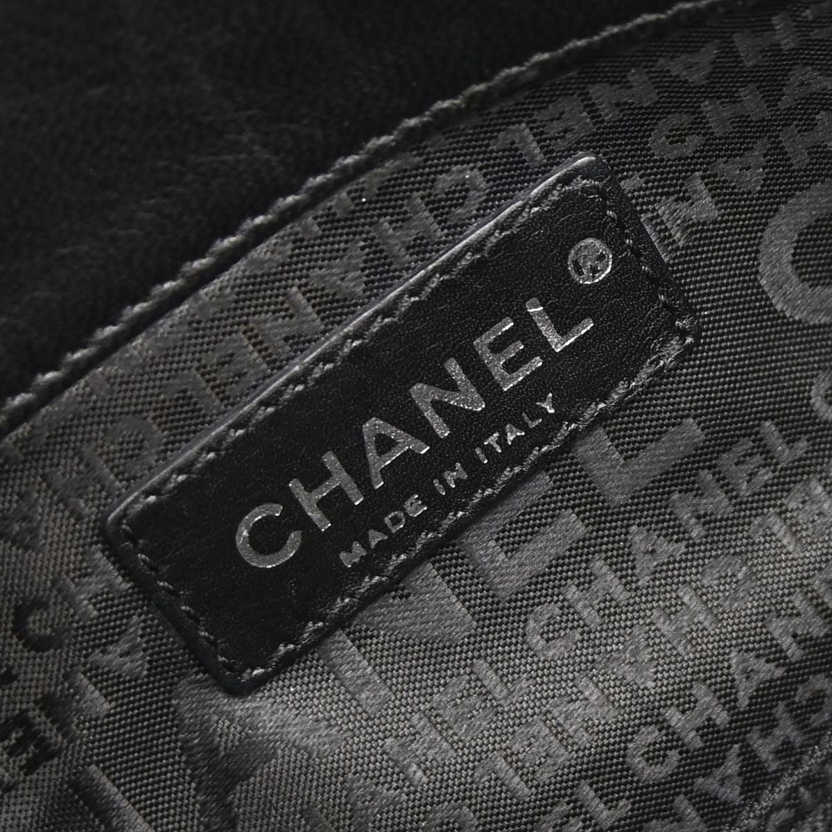 Chanel 2005-2006 Black Lambskin Choco Bar Camellia Handbag