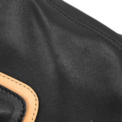 Chanel 2008-2009 Black Beige Lambskin Executive Cerf Tote Bag