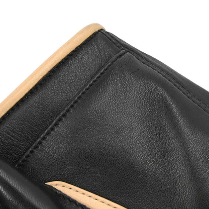 Chanel 2008-2009 Black Beige Lambskin Executive Cerf Tote Bag