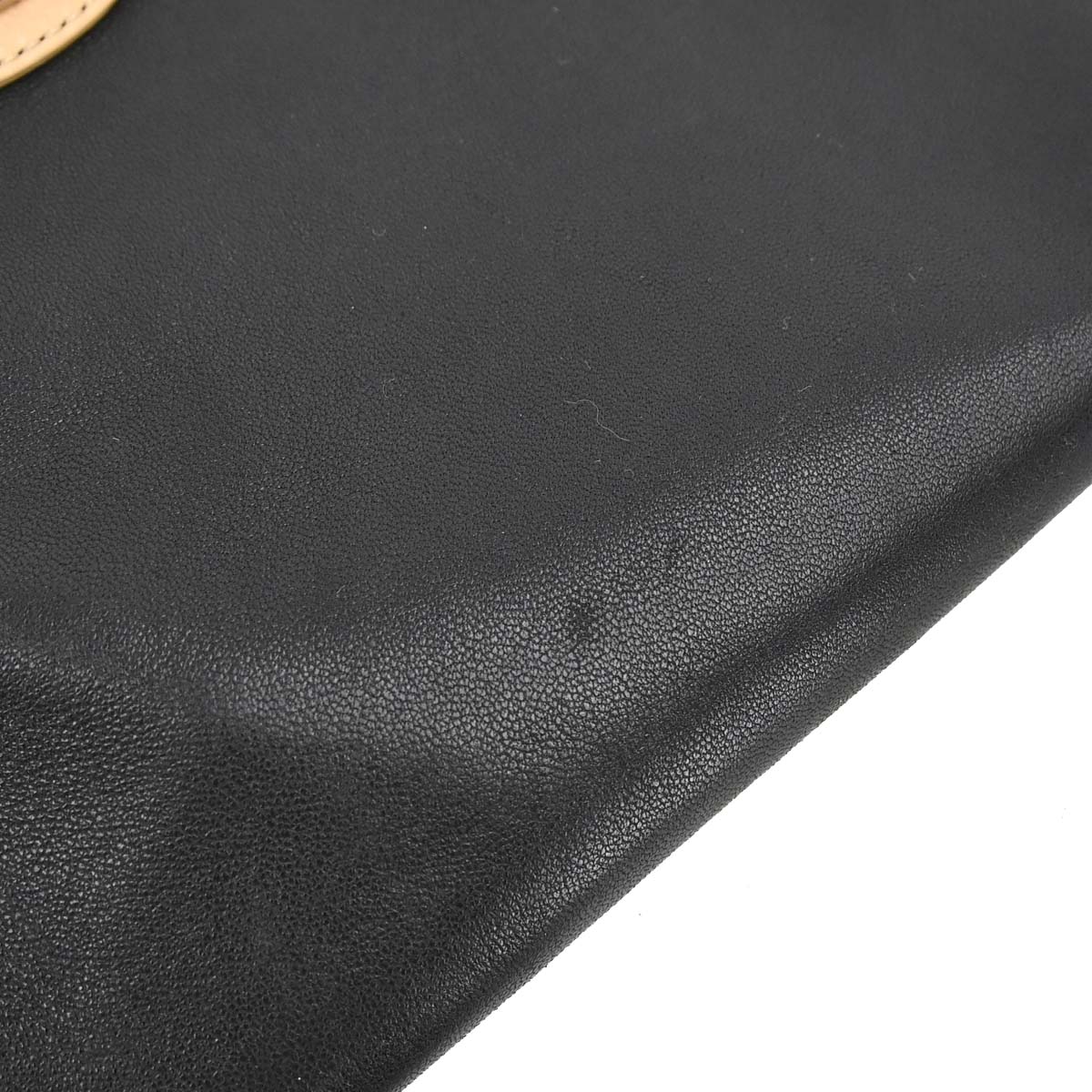Chanel 2008-2009 Black Beige Lambskin Executive Cerf Tote Bag