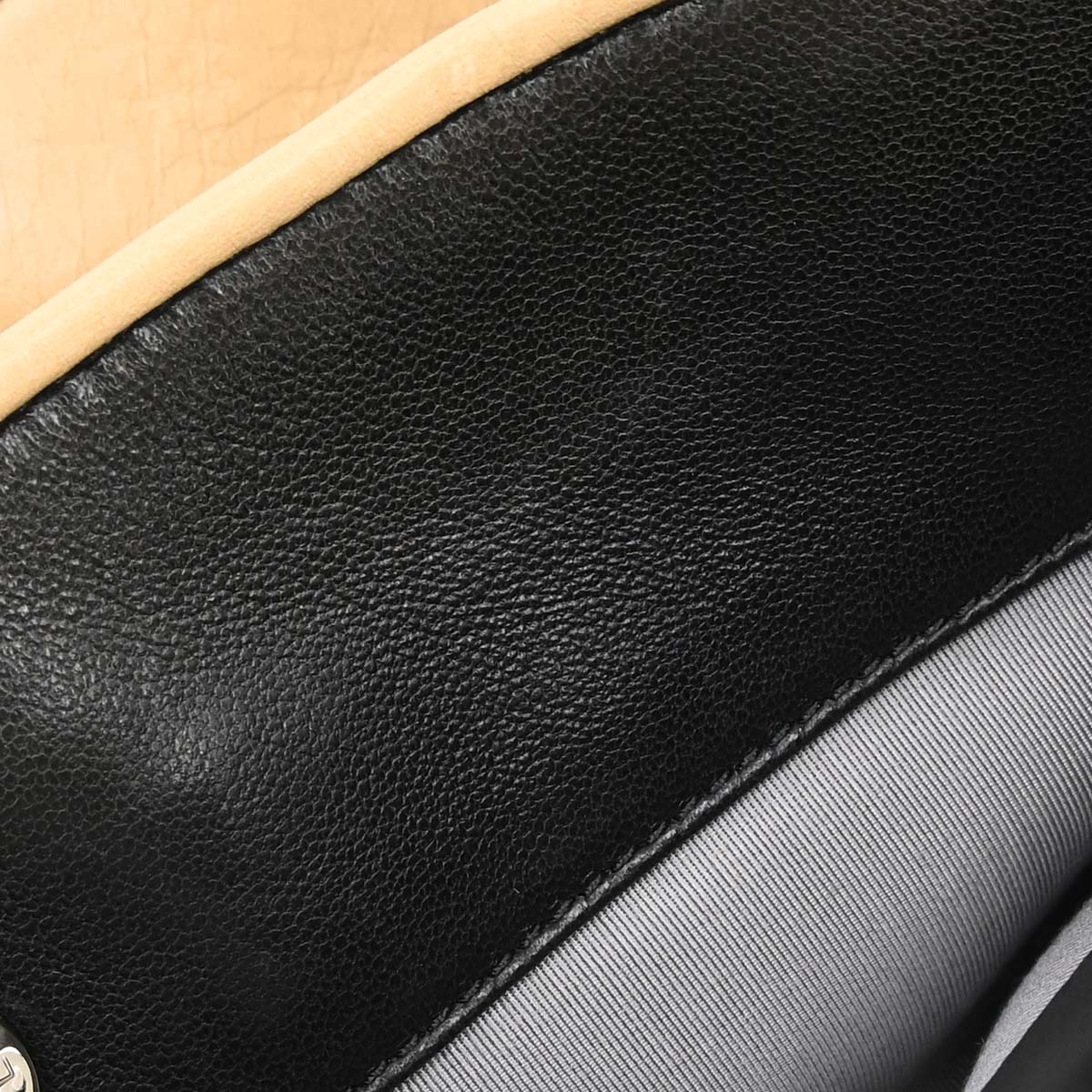 Chanel 2008-2009 Black Beige Lambskin Executive Cerf Tote Bag