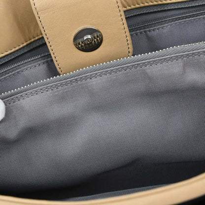 Chanel 2008-2009 Black Beige Lambskin Executive Cerf Tote Bag