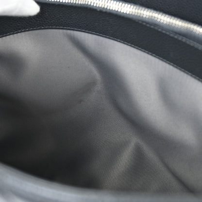 Chanel 2013-2014 Gray Caviar Skin Grand Shopping Tote GST Chain Handbag