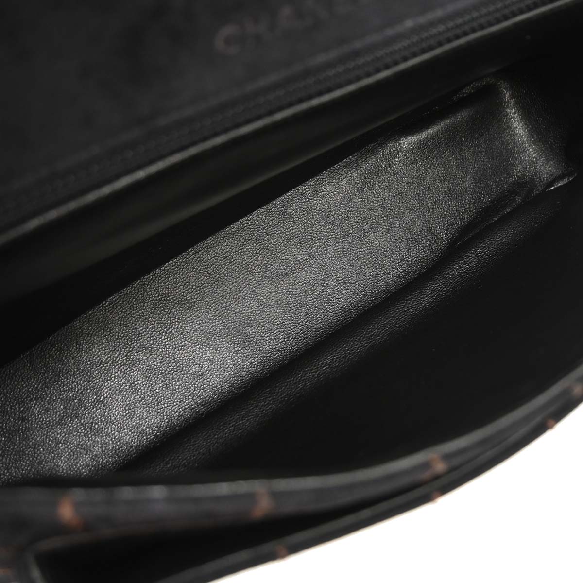 Chanel Black Suede Choco Bar Shoulder Bag