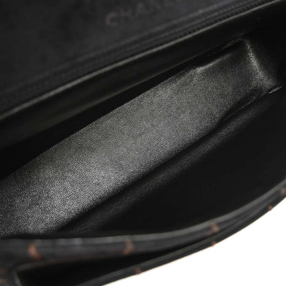 Chanel Black Suede Choco Bar Shoulder Bag