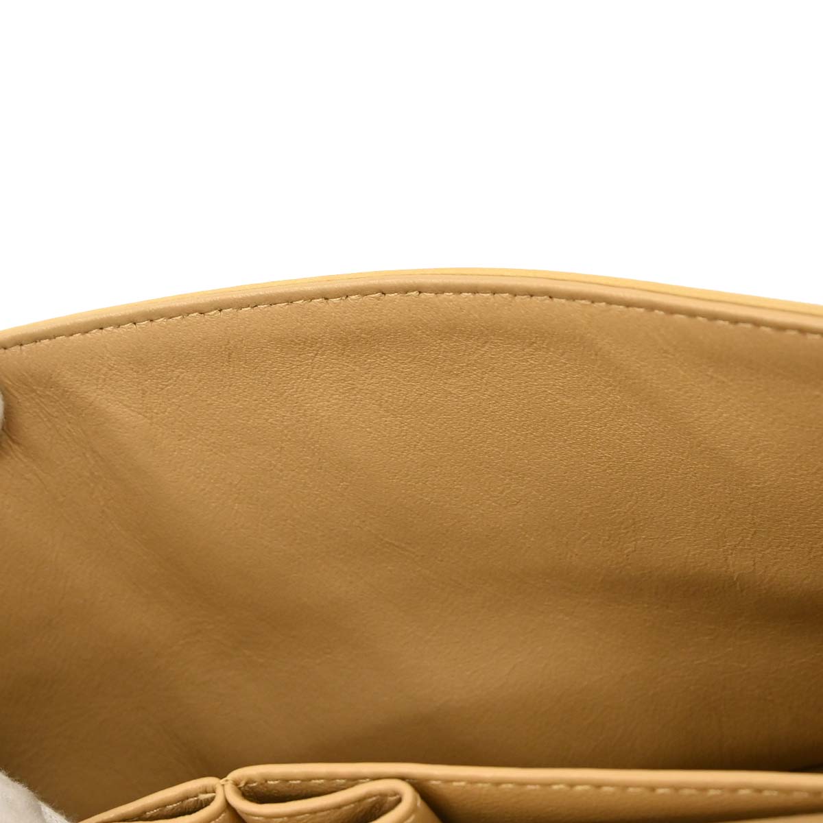 Chanel Beige Lambskin Medium Classic Double Flap Bag