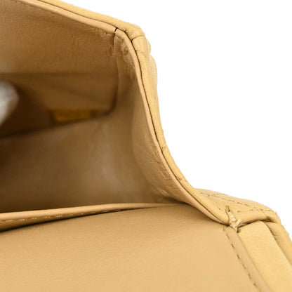 Chanel Beige Lambskin Medium Classic Double Flap Bag