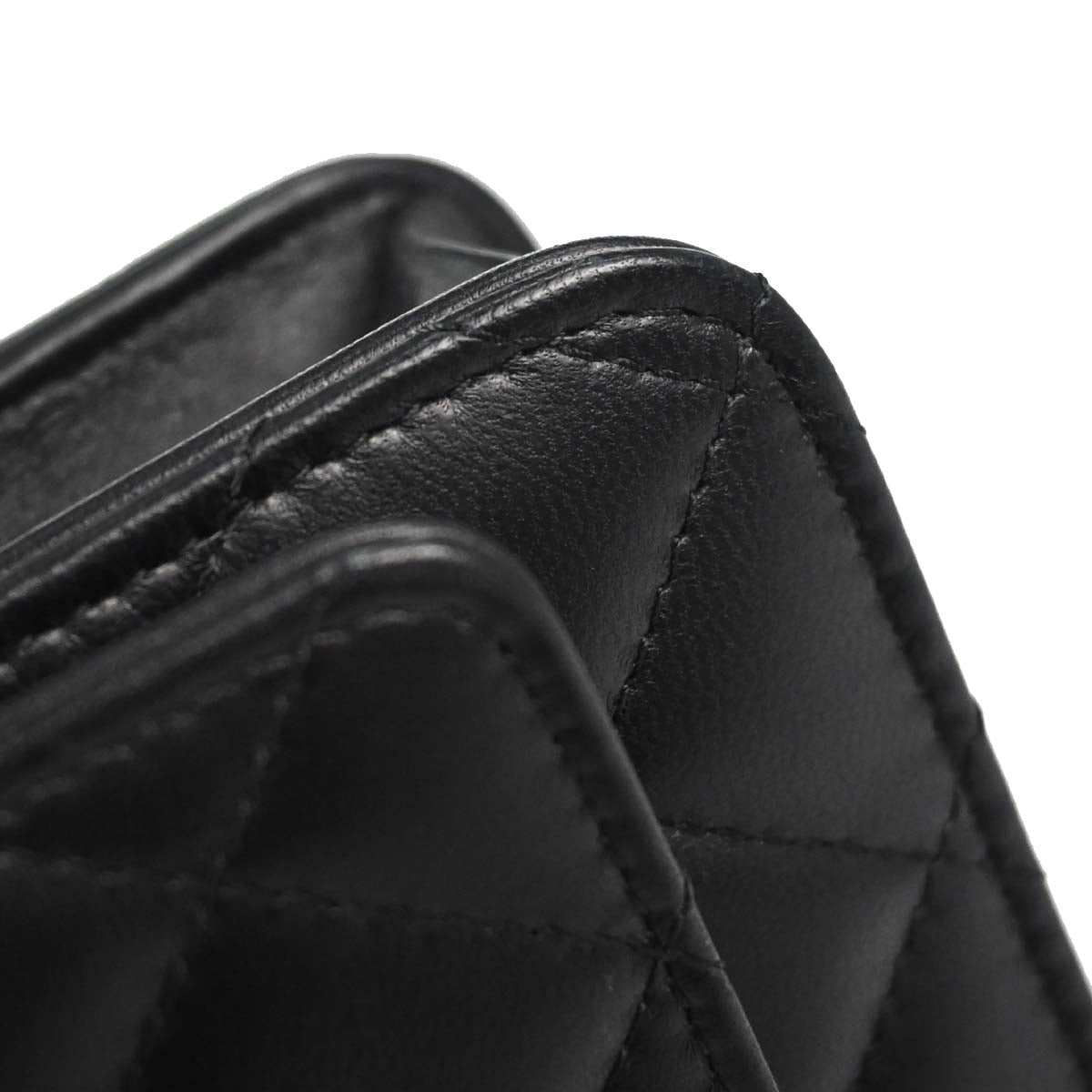 Chanel Black Lambskin Classic WOC Wallet on Chain Bag