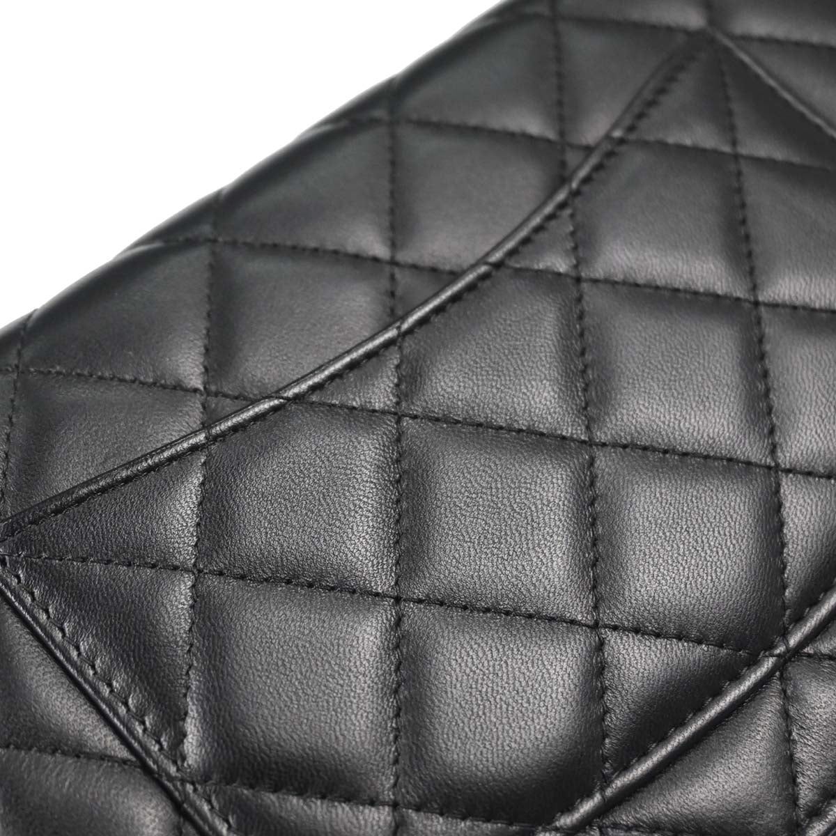 Chanel Black Lambskin Classic WOC Wallet on Chain Bag