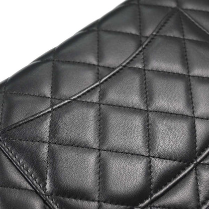 Chanel Black Lambskin Classic WOC Wallet on Chain Bag