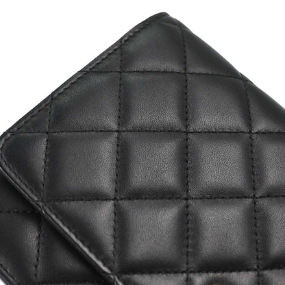 Chanel Black Lambskin Classic WOC Wallet on Chain Bag