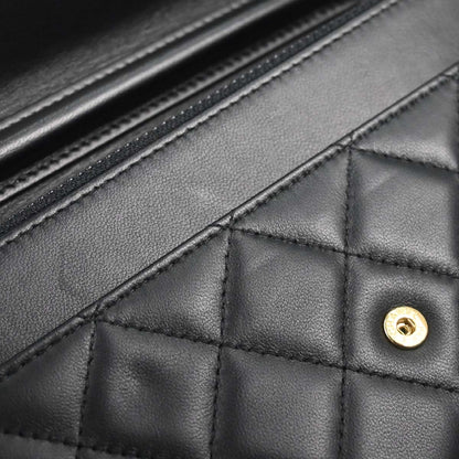 Chanel Black Lambskin Classic WOC Wallet on Chain Bag