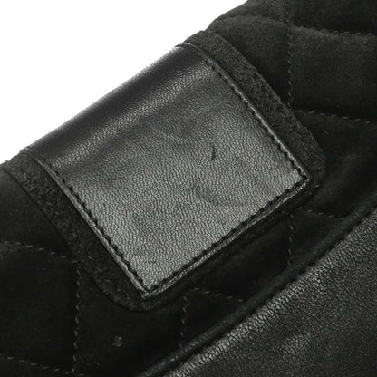 Chanel Black Suede Mademoiselle Lock Shoulder Bag