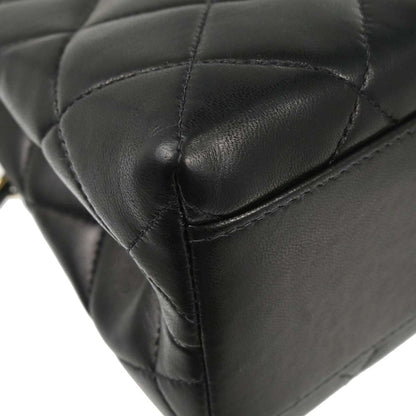 Chanel 1997-1999 Black Lambskin Tote Handbag
