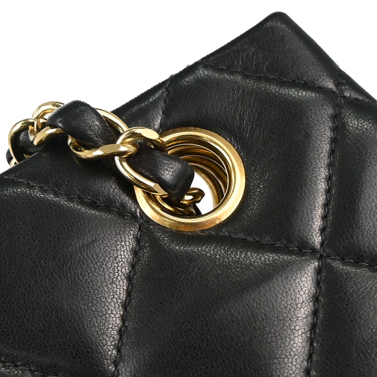 Chanel 1997-1999 Black Lambskin Tote Handbag
