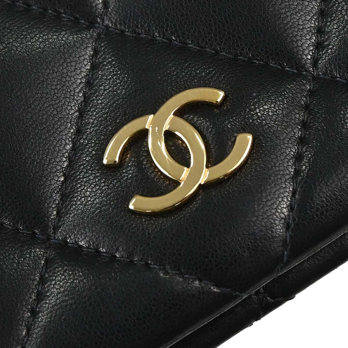Chanel 1997-1999 Black Lambskin Tote Handbag