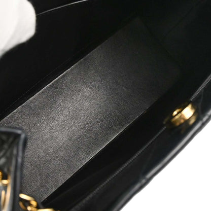 Chanel 1997-1999 Black Lambskin Tote Handbag