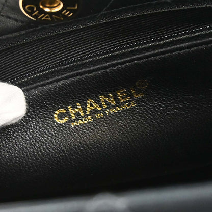 Chanel 1997-1999 Black Lambskin Tote Handbag