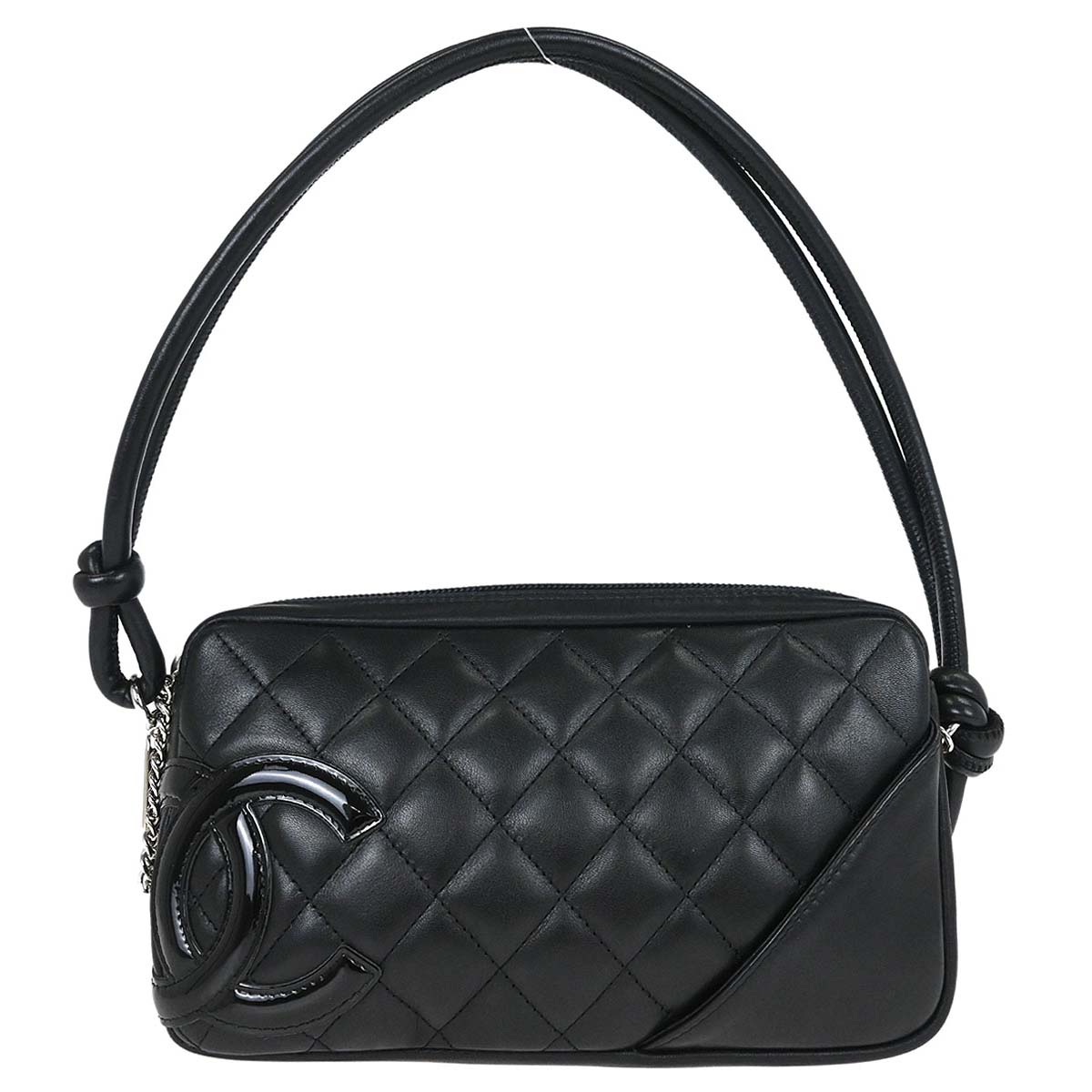 Chanel 2005-2006 Black Calfskin Cambon Ligne Handbag
