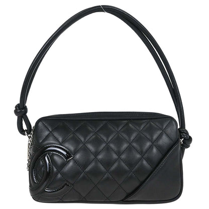 Chanel 2005-2006 Black Calfskin Cambon Ligne Handbag