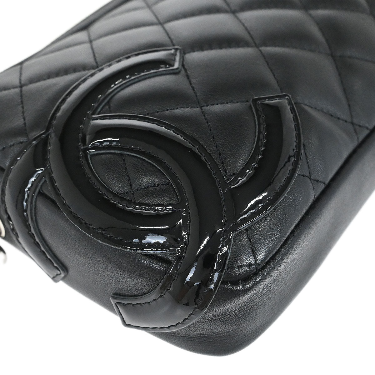 Chanel 2005-2006 Black Calfskin Cambon Ligne Handbag