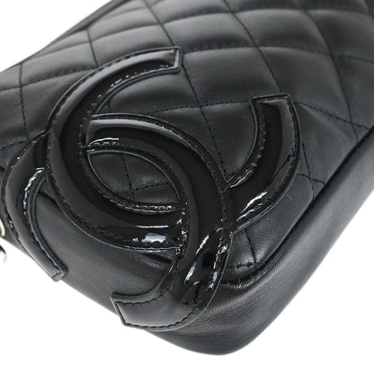 Chanel 2005-2006 Black Calfskin Cambon Ligne Handbag